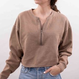 Urban Outfitters brown cropped sweatshirt